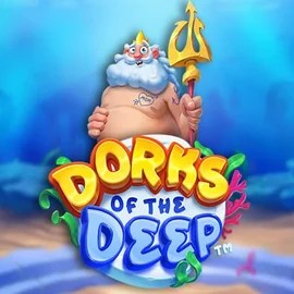 Dorks of the Deep slot logo by Hacksaw Gaming at Casombie CasinoDorks of the Deep