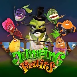 Jumping Fruits game by Wazdan – logo hosted on Casombie Casino